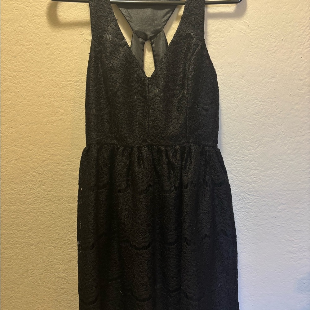 Altar'd State Black Lace Mini Dress